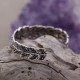Bracelet rigide en argent et zirconium
