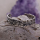 Bracelet rigide en argent et zirconium