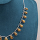 Collier en argent et oeil de tigre