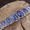 Bracelet en argent et kyanite
