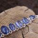 Bracelet en argent et kyanite