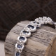 Bracelet en argent et kyanite