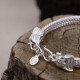 Bracelet en argent Snake Le Mini Ganesha Tête éléphant