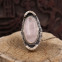 Bague en argent et quartz rose