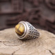 Bague en argent et pierre oeil de tigre