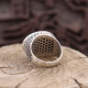 Bague en argent et pierre oeil de tigre