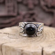 Bague en argent et onyx