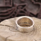 Bague en argent et onyx