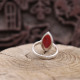 Bague en argent et racine de Rubis