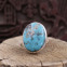 Bague en argent et turquoise