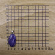Pendentif en argent et charoïte