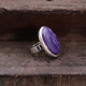 Bague en argent et charoïte