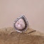 Bague en argent et pierre larimar rose