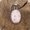 Pendentif en argent et pierre larimar rose