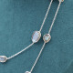 Sautoir en argent et pierre labradorite