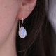 Boucles d'oreilles en argent et pierre de lune