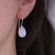 Boucles d'oreilles en argent et pierre de lune