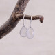 Boucles d'oreilles en argent et pierre de lune