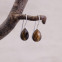 Boucles d'oreilles en argent et oeil de tigre