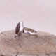 Bague en argent et ambre