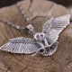 Pendentif en argent "chouette" rubis et marcassites