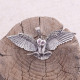 Pendentif en argent "chouette" rubis et marcassites