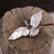 Pendentif en argent "chouette" rubis et marcassites