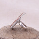 Bague en argent et agate - ajustable