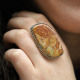 Bague en argent et agate - ajustable
