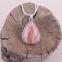 Pendentif en argent et pierre rhodochrosite