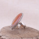 Bague en argent et agate - ajustable