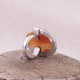 Bague en argent et agate - ajustable