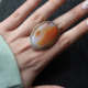 Bague en argent et agate - ajustable