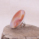 Bague en argent et agate - ajustable