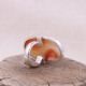Bague en argent et agate - ajustable