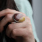 Bague en argent et pierre jaspe mokaïte
