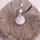 Pendentif en argent et perle de rivière - lune et soleil