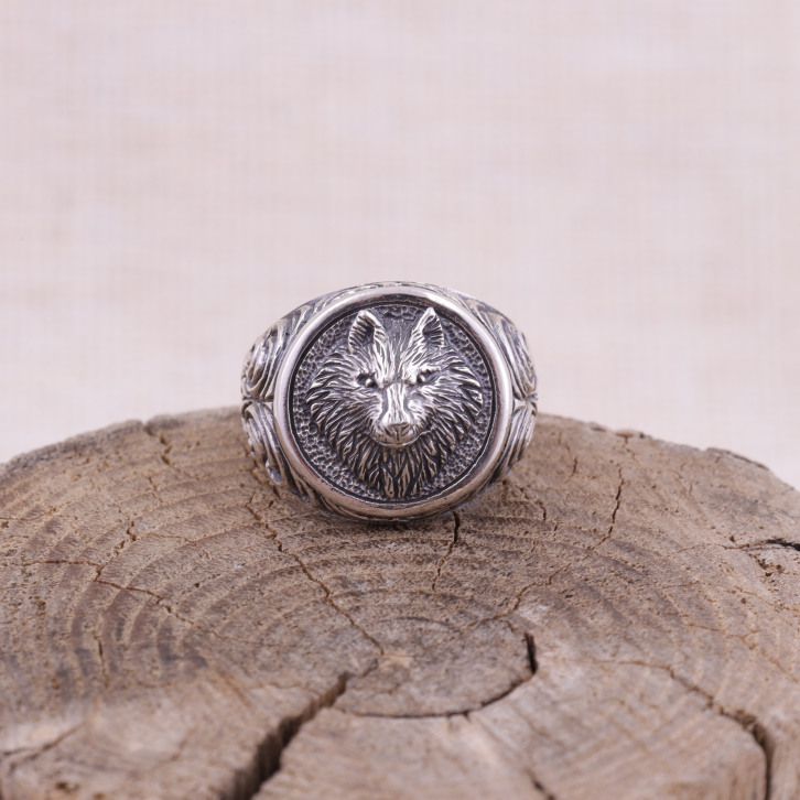 Bague en argent - loup