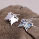 Boucle en argent avec marcassites, abalone - papillon