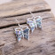 Boucle en argent avec marcassites, abalone - papillon