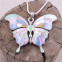 Pendentif en argent avec nacre - papillon