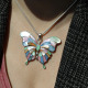Pendentif en argent avec nacre - papillon