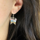 Boucle en argent avec nacre - papillon