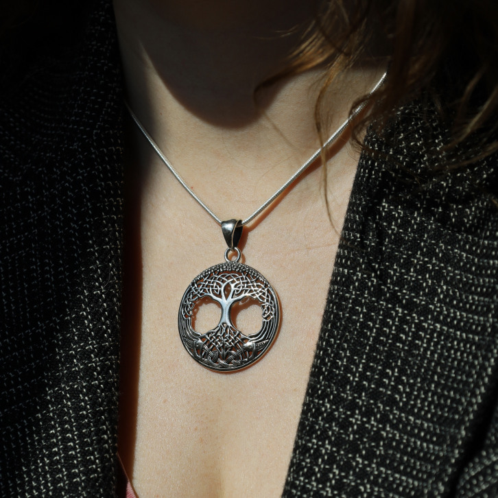 Pendentif en argent - arbre de vie