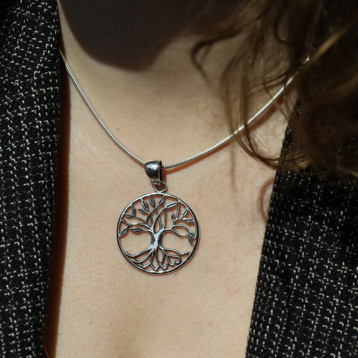 Pendentif en argent - arbre de vie