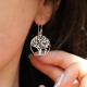 Boucles d'oreilles en argent - arbre de vie