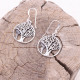 Boucles d'oreilles en argent - arbre de vie