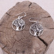 Boucles d'oreilles en argent - arbre de vie