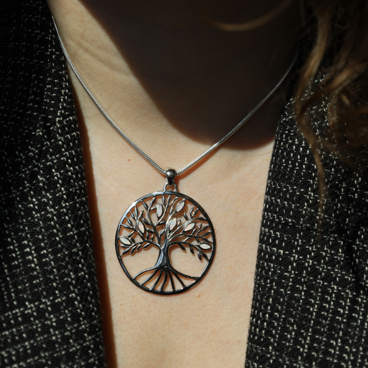 Pendentif en argent - arbre de vie