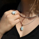 Pendentif en argent et pierre larimar